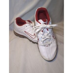 Nike Air Max 09 White Red Women's 9 Sneakers Shoes READ